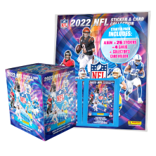 NFL 22-23 Sticker & Trading Card Collection - Box of 50 packets & FREE Starter Pack
