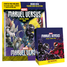 Marvel Versus Trading Card Collection - Bundle of 24 Packets and Starter Pack