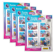 Panini Premier League Official Sticker Collection 2024 - Bundle of 4 Multipacks
